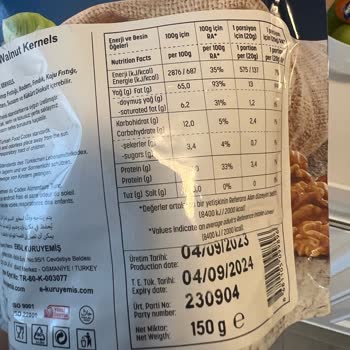 Migros'dan Aldığım Emsal Ceviz İçi