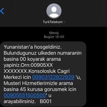 Türk Telekom Türkiye'de Yurt Dışı Tarife Uyguluyor