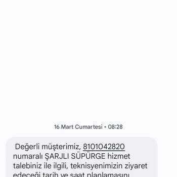 Vestel Dikey Süpürge Servis Ürünümü Tamir Etmiyor.