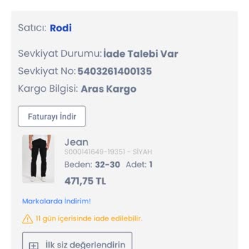 LCW Değişim Ve İade Yapmıyor