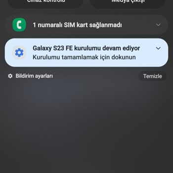 Samsung Telefon 1 Numaralı Sim Kart Sağlanmadı