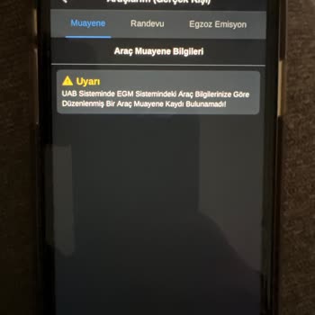 E-Devlet (Turkiye.gov.tr) Araç Muayene Bulunamıyor
