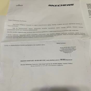 Skechers Mağaza Şikayeti Ayakkabımın Bir Ay İçinde Solması
