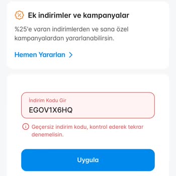 Sigortam Net İndirim Kodu Tanımlamama