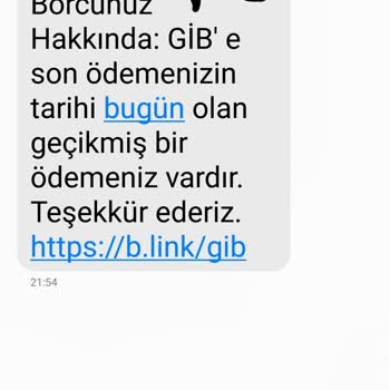 GİB Den Gelen Mesaj