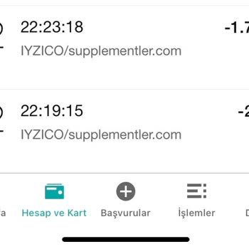 Iyzico Supplementler.com Hesaptan İzinsiz Para Çekimi