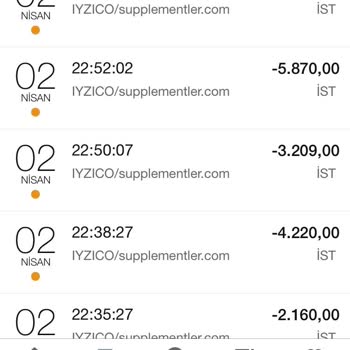 Iyzico Supplementler.com Hesaptan İzinsiz Para Çekimi