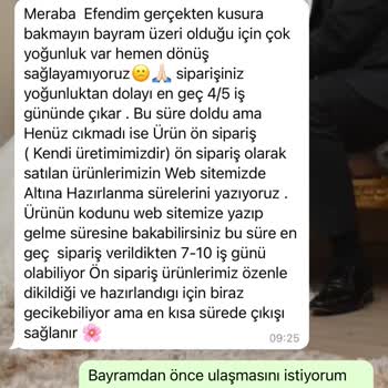 Elfida Moda Gecikmeli Kargo Sorunu
