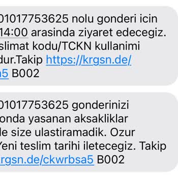 Touche Firmasına Ait Kargomu KARGOMSENDE'den Alamıyorum
