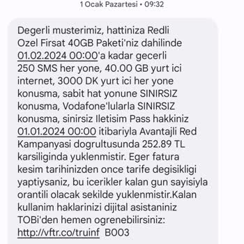 Vodafone Tarifem Bitmeden Zam Yapıldı