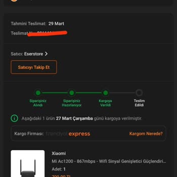 Trendyol Express Kargomu Teslim Etmiyor