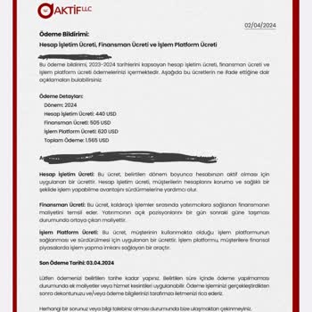 Aktif FX Aktif Llc Yatırım Danışmanlığı Nda Paranızı Alamazsınız Dikkat!