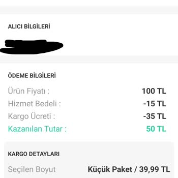 Sürat Kargo Para İademi İstiyorum