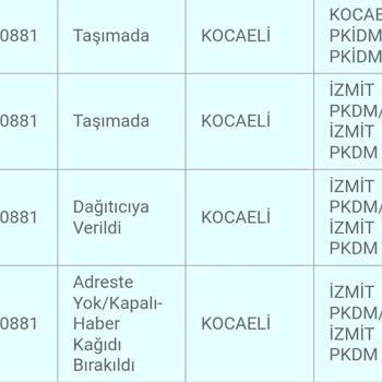 PTT Kargo Dağıtım Merkezi İzmit