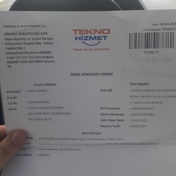 Teknosa'nın Tablet Aldım Pişmanım