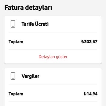 Vodafone Yüksek Fatura Ödeme Geliyor