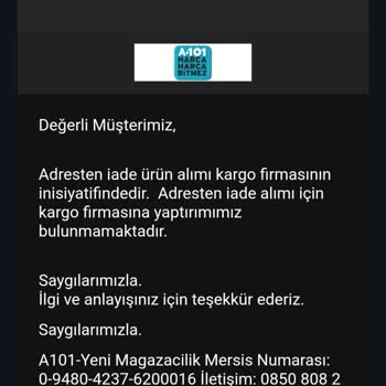 A101 Ekstra İade Sorunu