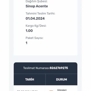 Sürat Kargo Sorunu (teslim Edilmeyen Kargo)