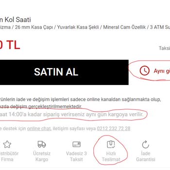 Saat Ve Saat Kargo Sorunu