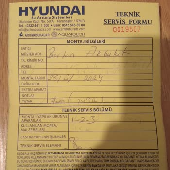 Hyundai Su Arıtma Hyundai Su Aritma Sistemleri Mağduru