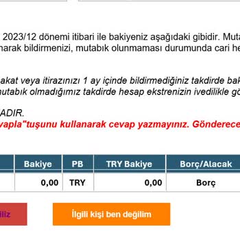 Petrol Ofisi Mutabakat Maili Atılması