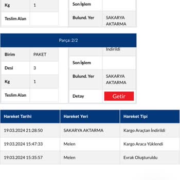 Sürat Kargo Zamanında Ulaştırılmayan Kargo