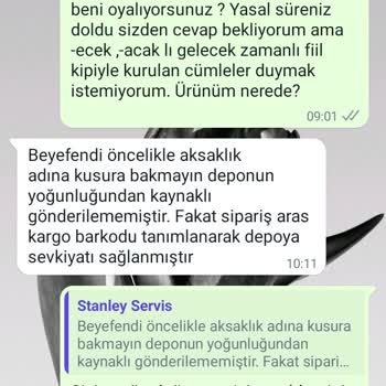 Kutup Ayısı"Stanley"SERVİSİ 1 Şubattan Beri Ürünümü Vermiyor