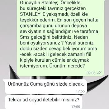 Kutup Ayısı"Stanley"SERVİSİ 1 Şubattan Beri Ürünümü Vermiyor