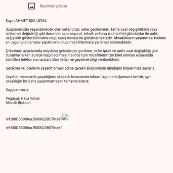 Pegasus Sürekli Mağdur Ediyor Uçuş İptal Ediyor Alternatif Sunmuyor.