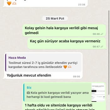 @Hazaaofficial Tesettür Giyim Satan Firma Ürünleri Kargoya Vermiyor