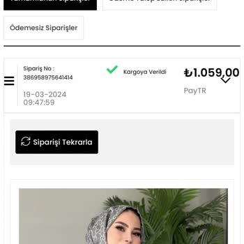 @Hazaaofficial Tesettür Giyim Satan Firma Ürünleri Kargoya Vermiyor