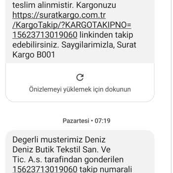 Sürat Kargo Kargomu Dağıtıma Çıkarttığı Halde Getirmedi.