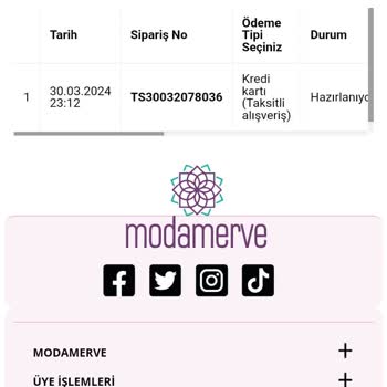 Modamerve Mağdur Ediyor Siparişleri Teslim Etmiyor