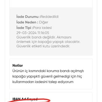 Maruderm Satıcının Keyfi İade Prosedürü