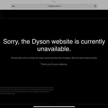 Dyson İnternet Uygulaması Üzerinden Sipariş İle Alakalı