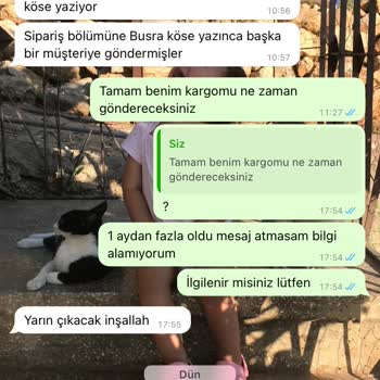 Fatmanazcam Değişim Yapmak İstediğim Ürünümü Göndermedi.