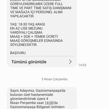 İstenmeyen İBB Mesajlarından Kurtulma Talebi