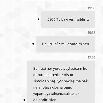 Sahabet Beni Kazandığım Paramı Ve Yatırım Yaptığım Paramı Sildi