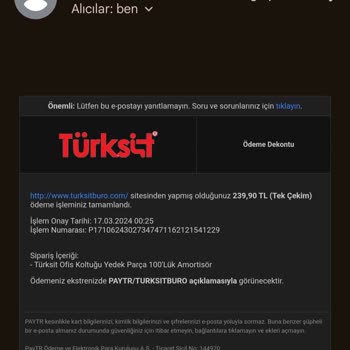 Türksit Büro Mobilya Türksit Büro Tarafından Mağduriyete Uğradım