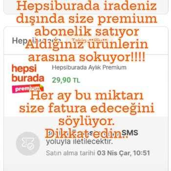 Hepsiburada Aylık Premium A Dikkat