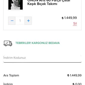 Onon Çatal Bıçak Fiyat Oyunu