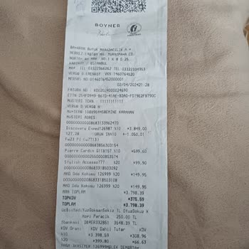 Aldığım Üründe Yanlış Yönlendirildim Ve Bu Boyner Mağazasına Yakışmadı