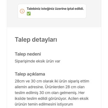 Hepsiburada Eksik Ürünü Temin Edilmedi Günlerce Bekletip İptal Edildi.