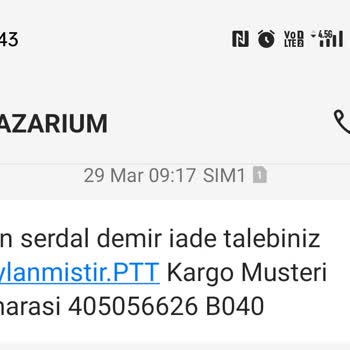 Pazarium Ücret İadesi Yapmıyor