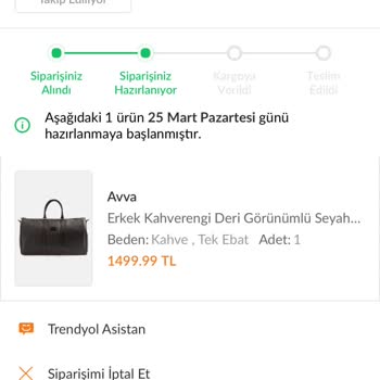 Avva Giyim Siparişim 10 Gündür Kargoya Verilmedi