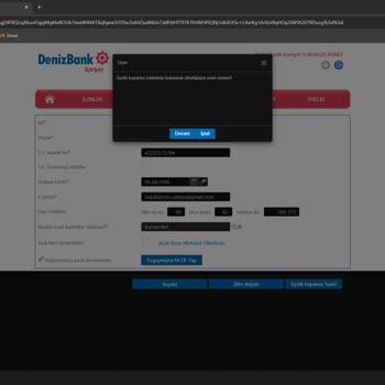 Denizbank Kariyer Hesabı Silme