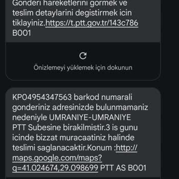 PTT Kargomu Eve Bırakmadı