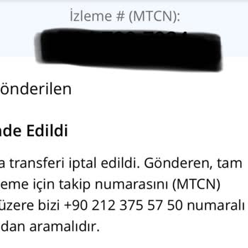 Western Union İle Para Alamıyorum, İade Ediliyor