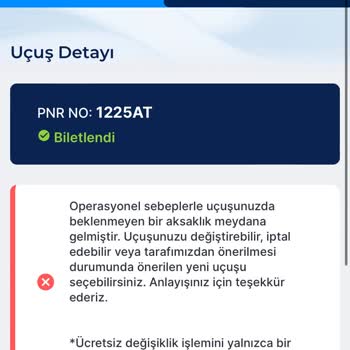 Ajet Kampanyalı Biletlerdeki Uçuş İptali
