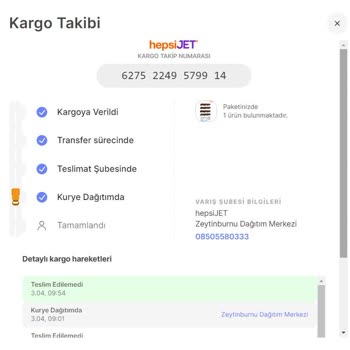 Hepsijet Kargo Adreste Yoklar Diyerek Kargo Teslimatı Yapmıyor!